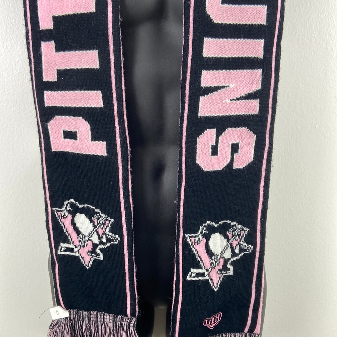 Pittsburgh Penguins NHL Old Time Hockey Pink Winter Scarf